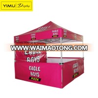 Trade show display 3x3m half wall folding gazebo tent with custom printing